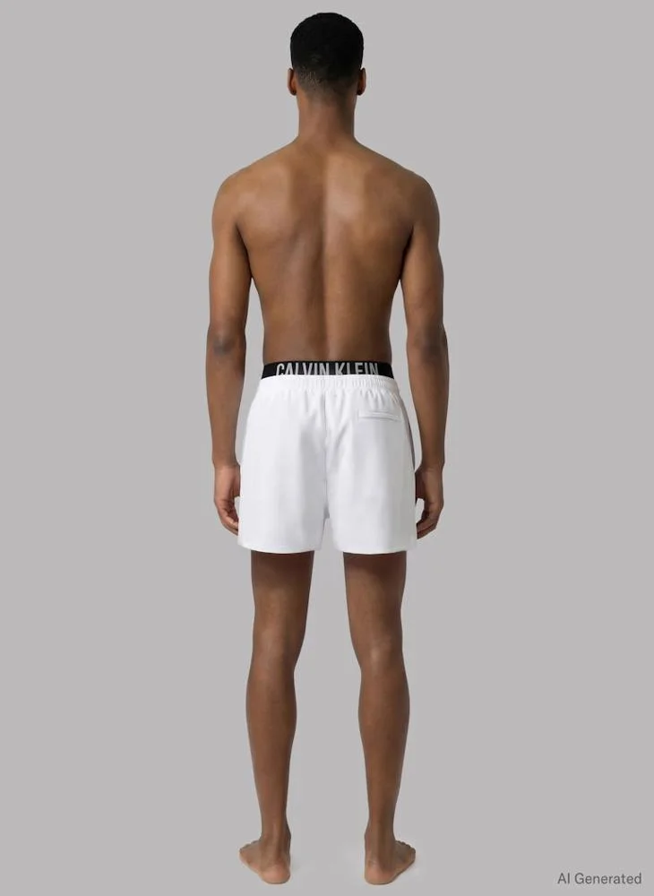 CALVIN KLEIN Double Waistband Swim Shorts - Intense Power